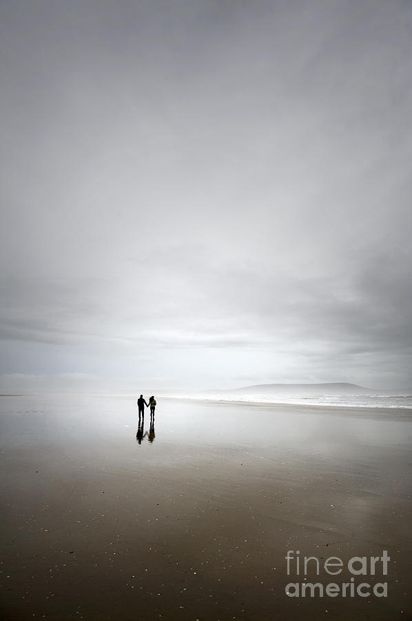 Romantic Walk On The Beach #4 Photograph by Lee Avison