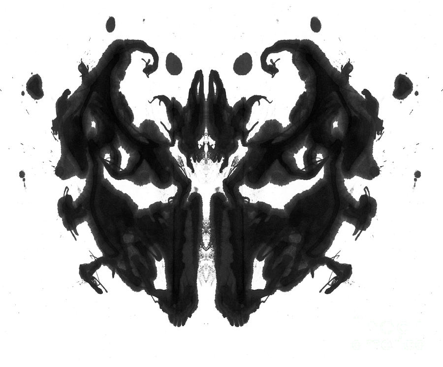 Psychology Photograph - Rorschach Type Inkblot #4 by Spencer Sutton