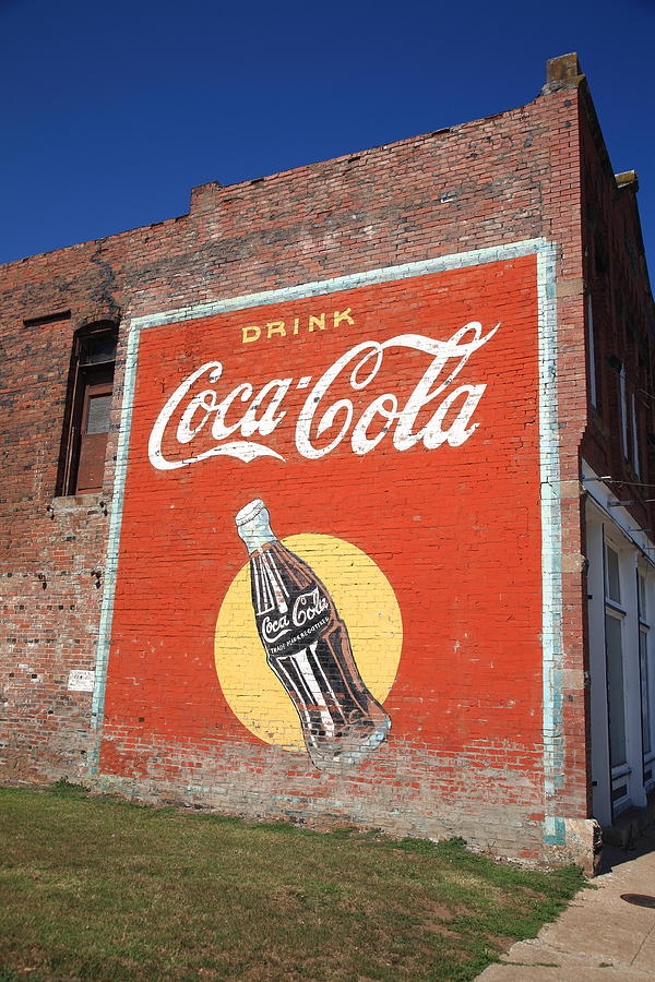 Route 66 - Coca Cola Ghost Mural #4 Photograph by Frank Romeo
