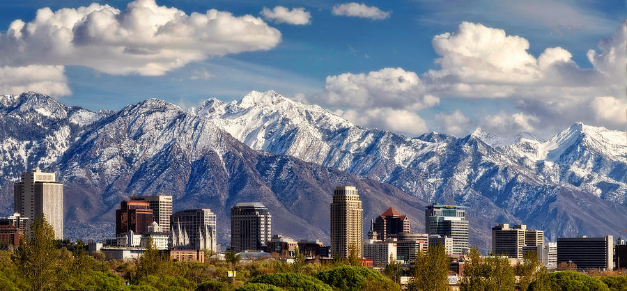 Salt Lake City Skyline Photograph by Douglas Pulsipher - Fine Art America
