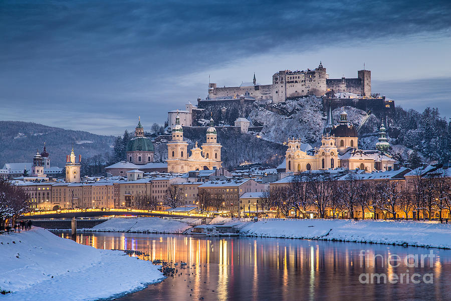 Wolfgang Amadeus Mozart Photograph - Salzburg Winter Romance #4 by JR Photography