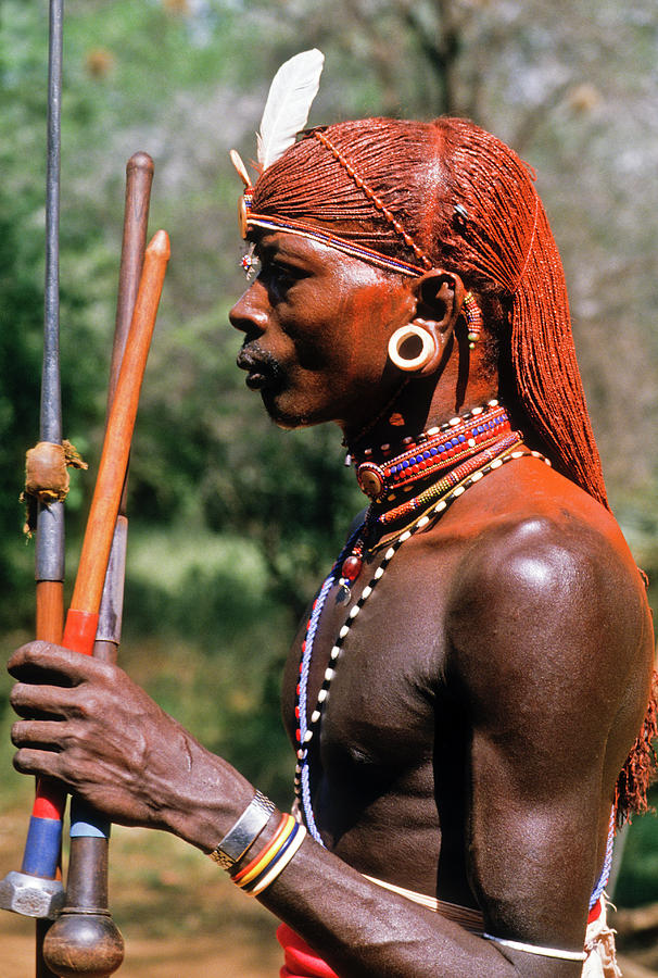 Samburu Warrior #4 Photograph by Michele Burgess