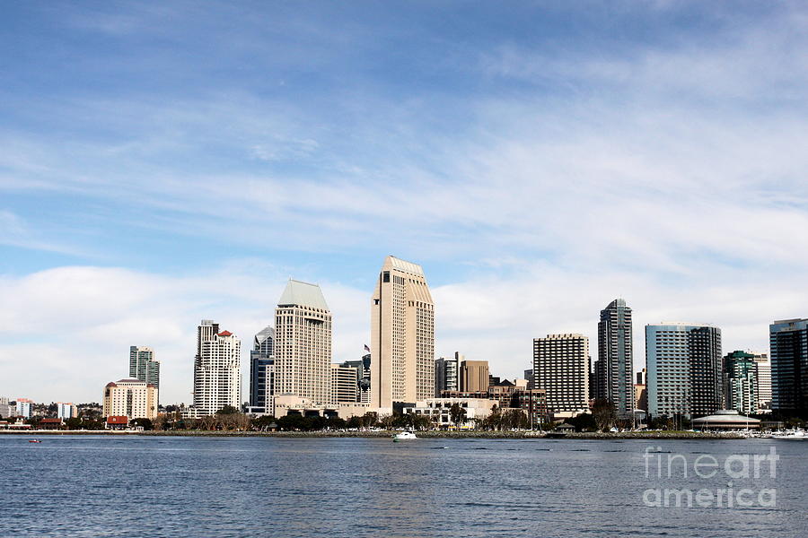 San Diego Skyline #4 Photograph by Henrik Lehnerer