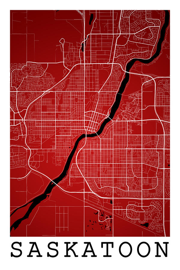 Saskatoon Street Map Saskatoon Canada Road Map Art On Colored Digital   4 Saskatoon Street Map  Saskatoon Canada Road Map Art On Colored Jurq Studio 