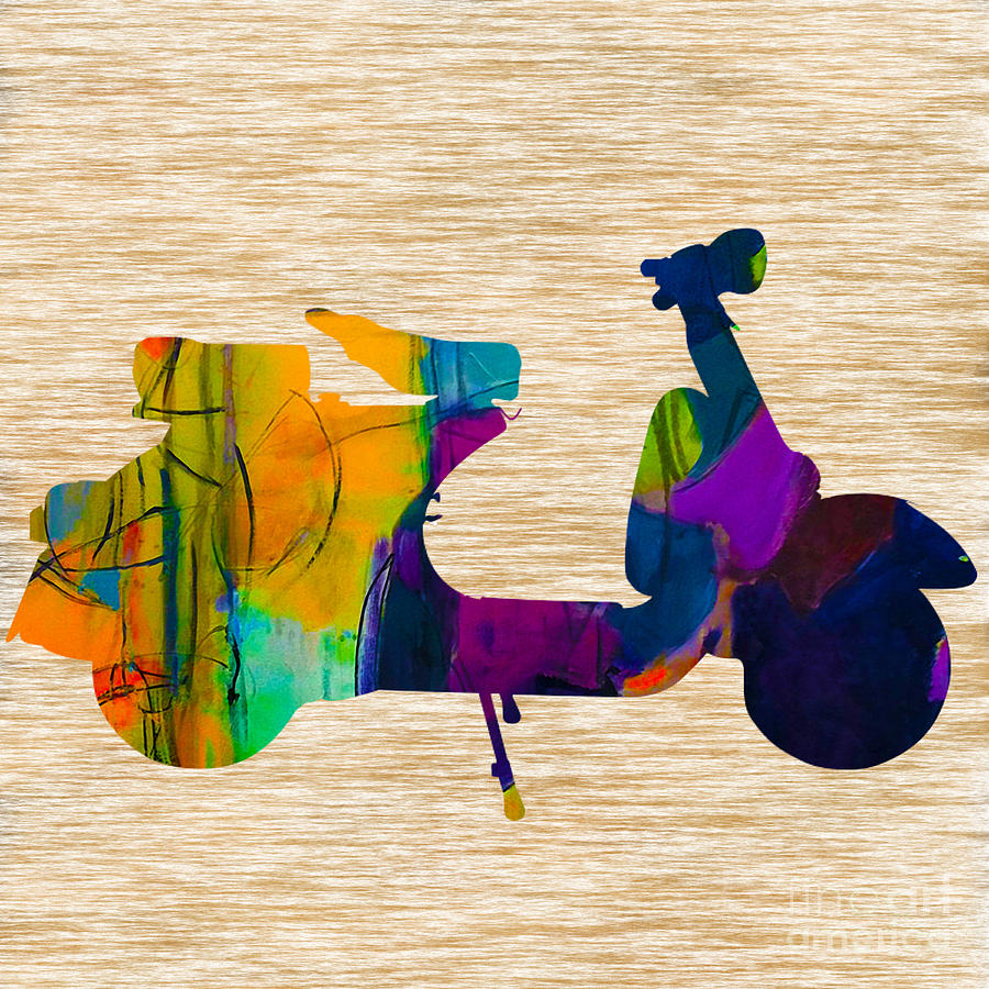 Scooter #4 Mixed Media by Marvin Blaine
