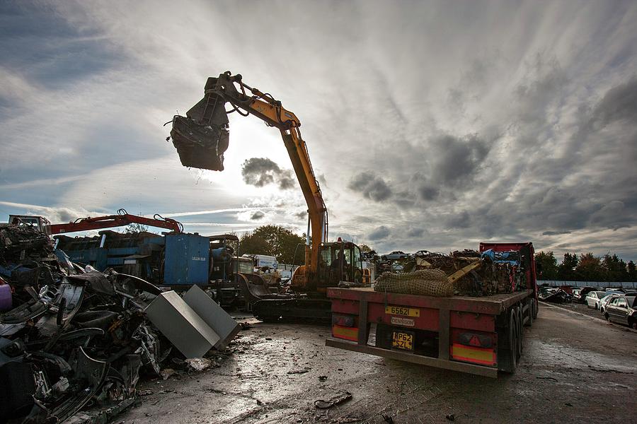 Scrapyard #4 Photograph by Lewis Houghton/science Photo Library