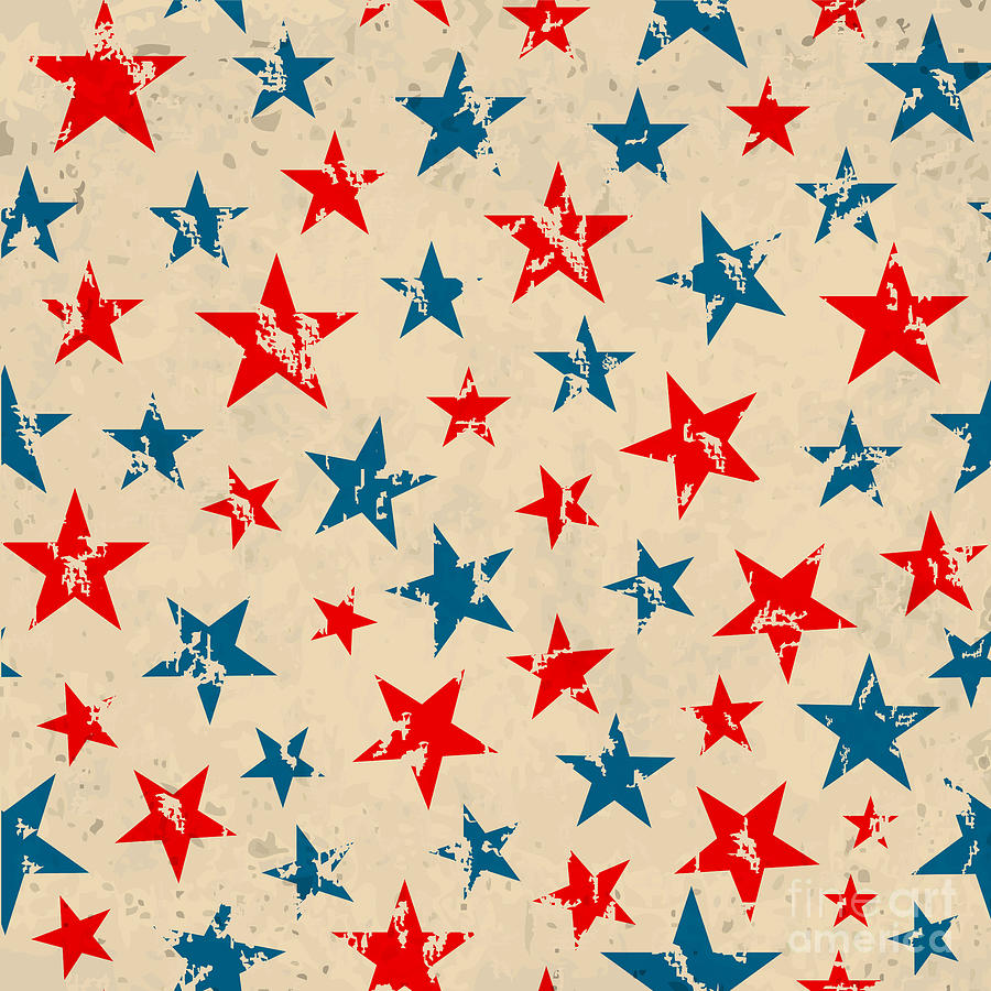Seamless Pattern For 4th Of July Digital Art by Allies Interactive