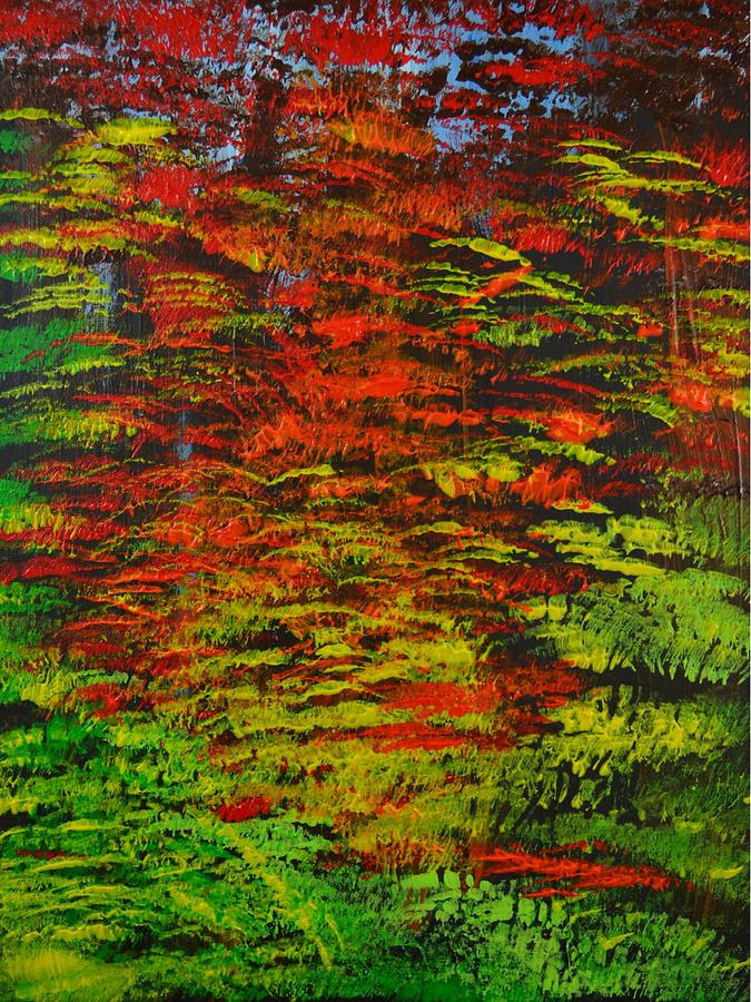 4 Seasons Fall Painting by P Dwain Morris