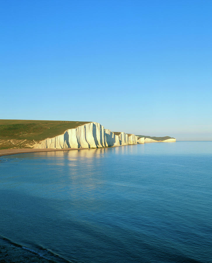 Seven Sisters Chalk Cliffs Photograph by Martin Bond/science Photo ...