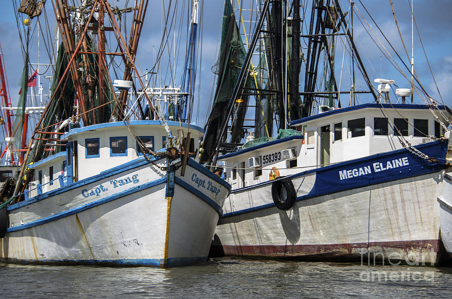 Shrimp Boats Photograph - Capt. Tang and Megan Elaine by Dale Powell