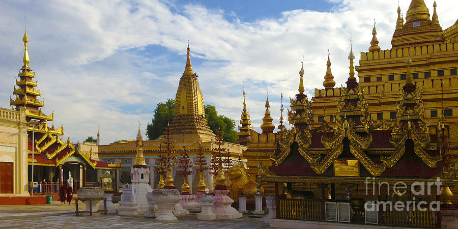 Shwezigon Pagoda Nyaung Oo Near Bagan Burma #6 Photograph by PIXELS  XPOSED Ralph A Ledergerber Photography