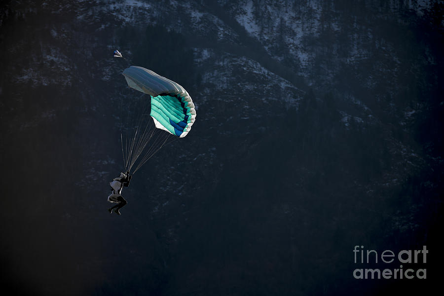 Skydivers #4 Photograph by Mats Silvan