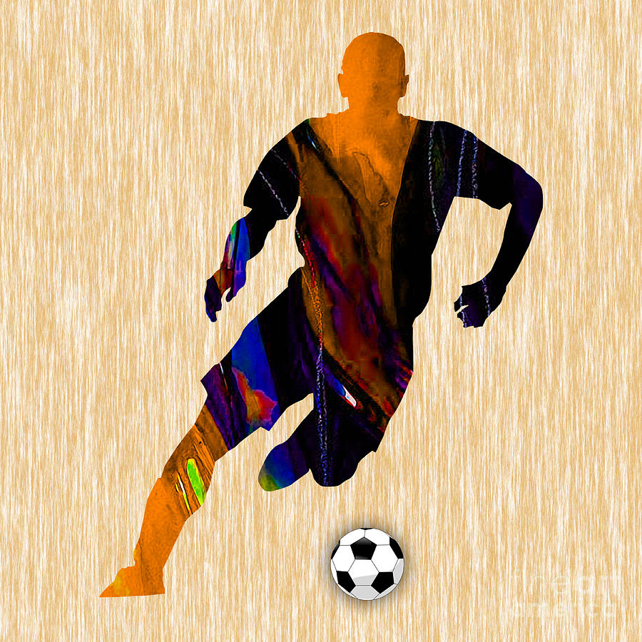 Soccer #4 Mixed Media by Marvin Blaine