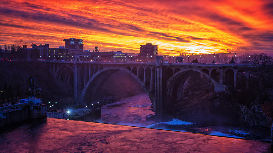 Spokane Sunset by James Richman