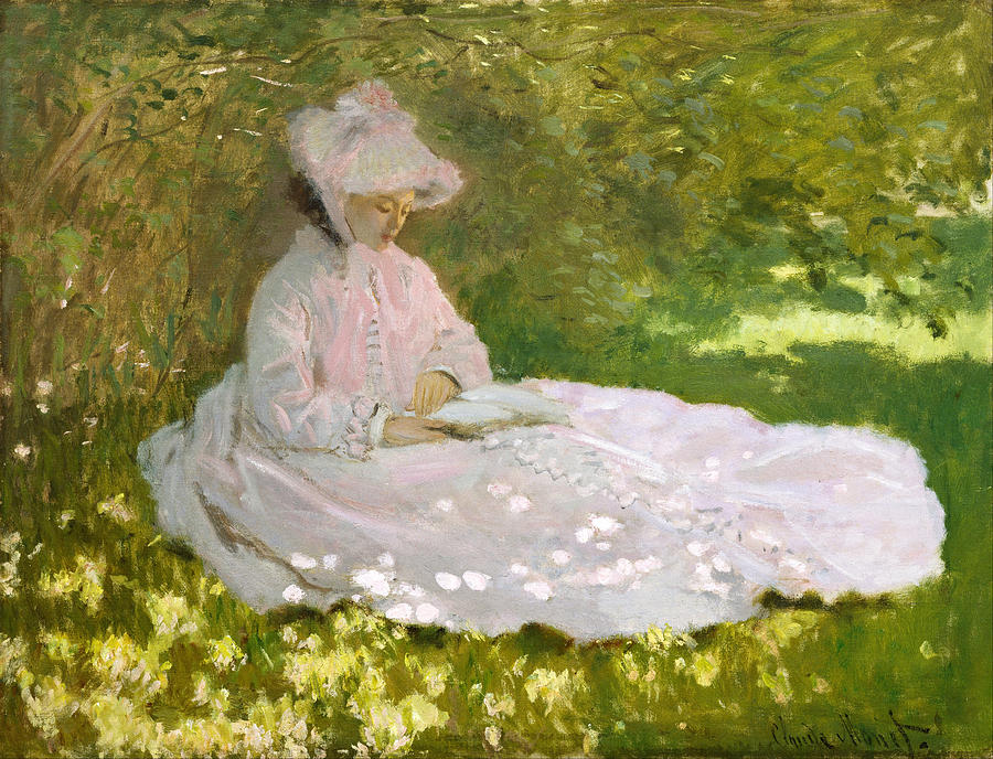 Springtime #11 Painting by Claude Monet