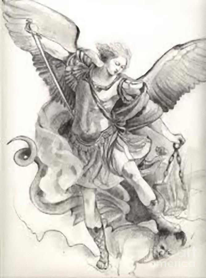 St. Michael #4 Painting by Archangelus Gallery
