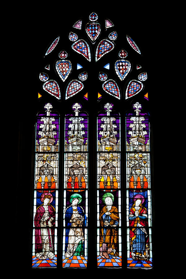 Stained Glass Window in the Seville Cathedral #4 Photograph by Artur Bogacki