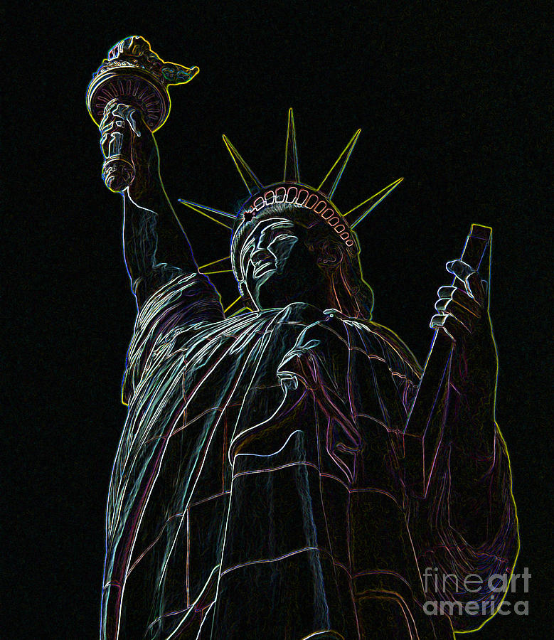 Independence Day Photograph - Statue of Liberty #4 by Lane Erickson
