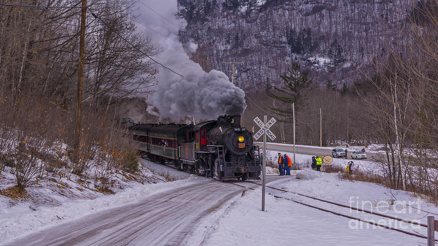 Steam In The Snow 2015 #5 Photograph by New England Photography