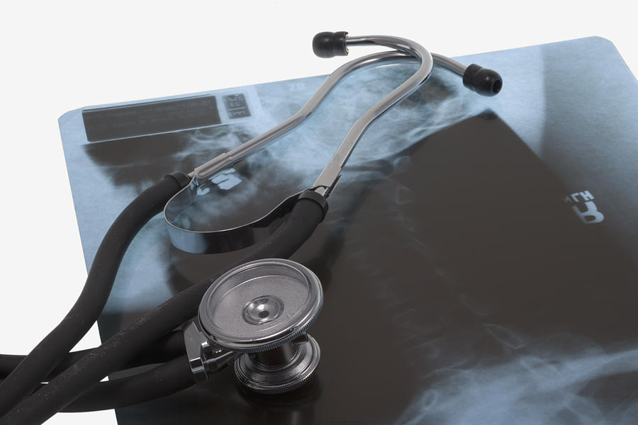 Stethoscope And X-ray #4 Photograph by Science Stock Photography