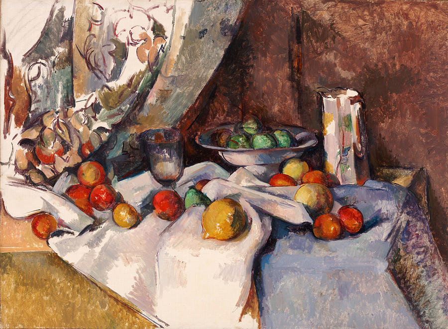 Still Life with Apples #5 Painting by Paul Cezanne