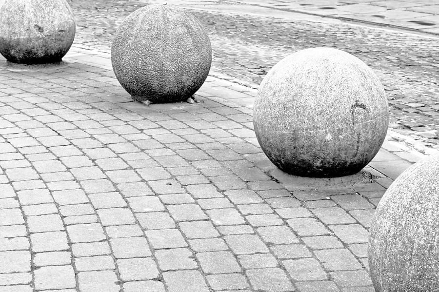 Architecture Photograph - Stone balls #4 by Tom Gowanlock