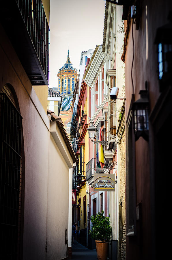 Streets of Seville  Photograph by AM FineArtPrints