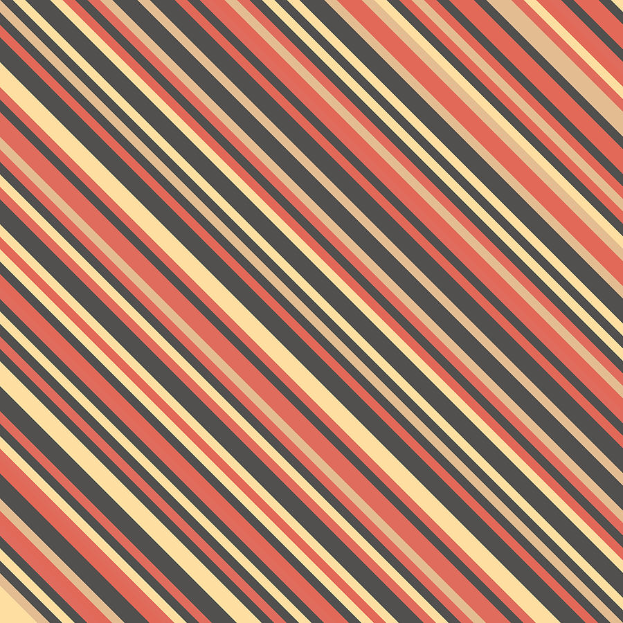 Abstract Digital Art - Striped Pattern #4 by Mike Taylor