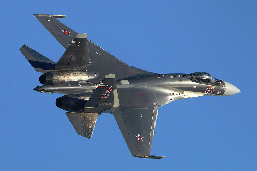 Su-35s Jet Fighter Of Russian Air Force Photograph by Artyom Anikeev ...