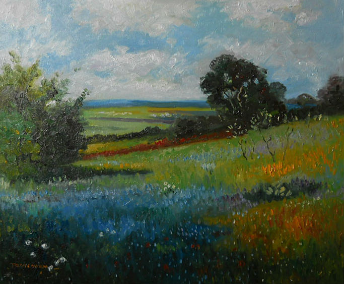 Summer Landscape Painting By Tancau Emanuel 