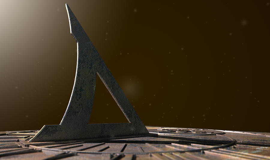Architecture Digital Art - Sundial Lost In Time #4 by Allan Swart