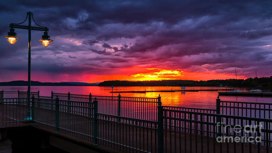 Sunset after a passing thundershower. #6 Photograph by New England Photography
