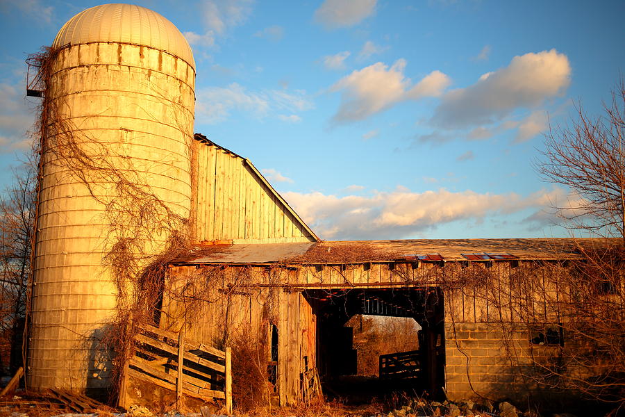 Sunset At The Old Barn Photograph