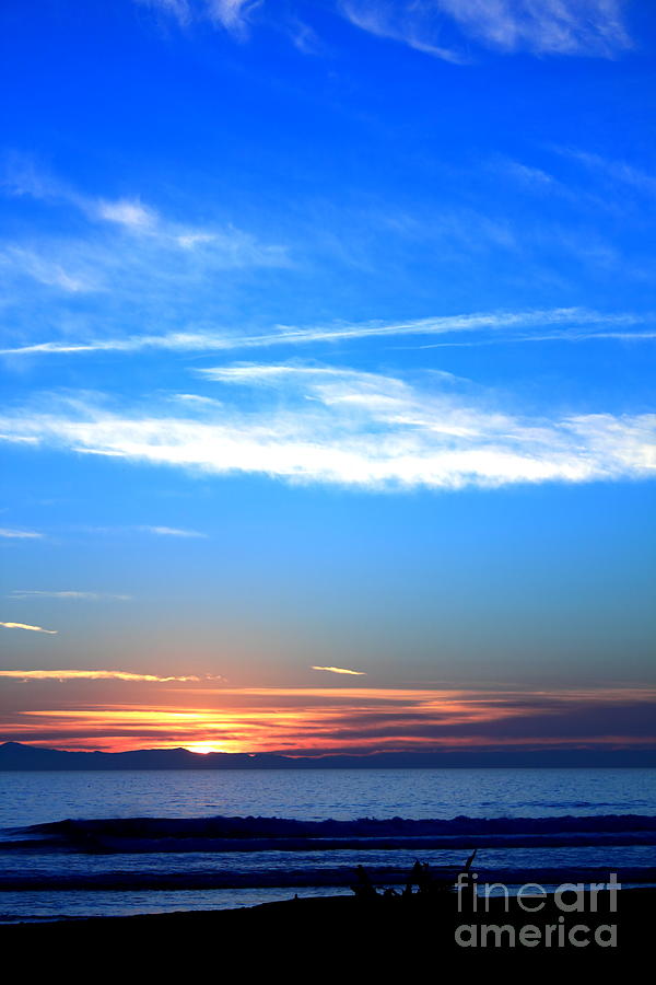 Sunset Ocean Blue #4 Photograph by Henrik Lehnerer