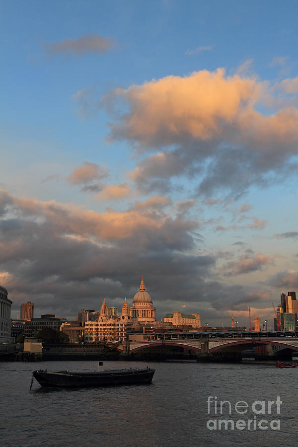 Sunset over St Pauls Cathedral London #4 Photograph by Julia Gavin