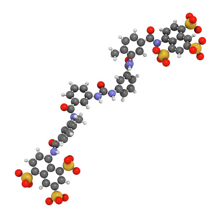Sodium Photograph - Suramin Sleeping Sickness Drug Molecule #4 by Molekuul