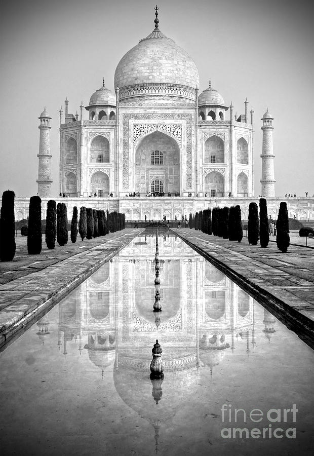 Architecture Photograph - Taj Mahal #4 by Luciano Mortula