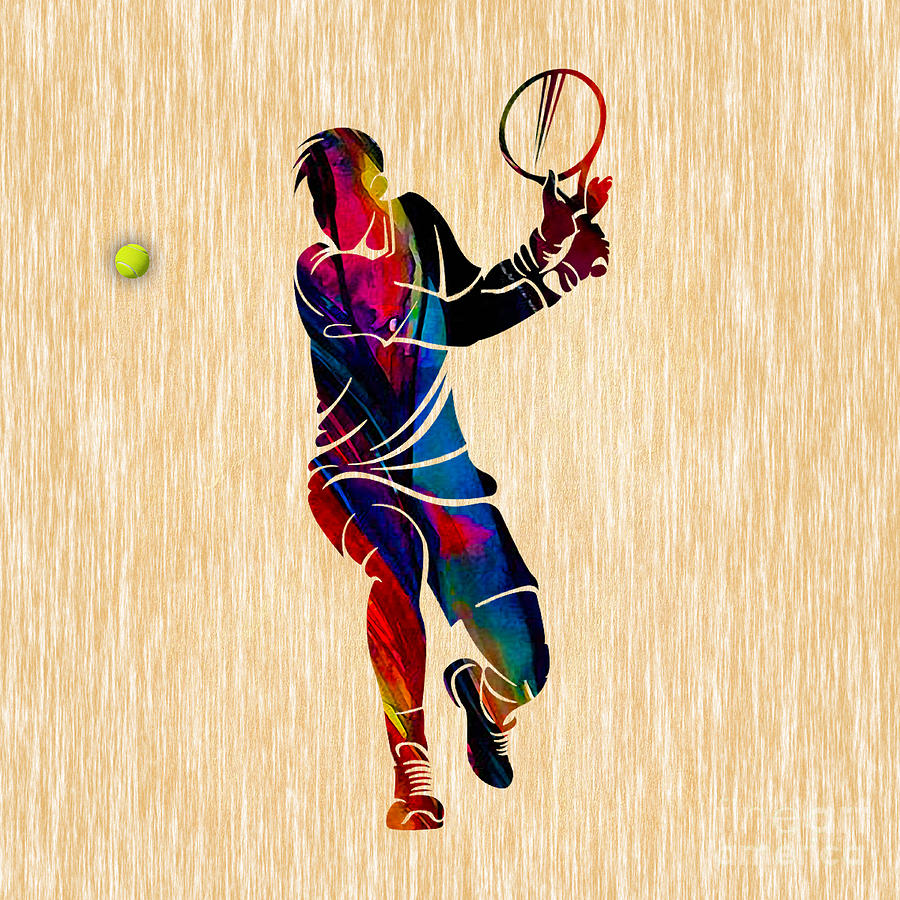 Tennis Match #4 Mixed Media by Marvin Blaine