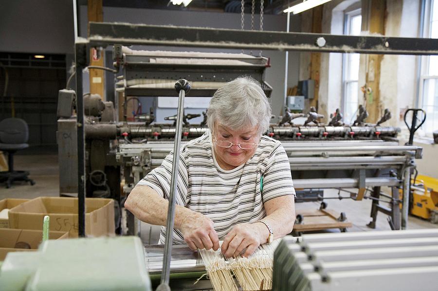 Textile Mill Loom Operator #4 Photograph by Science Photo Library Textile Mill Loom Operator #4 Photograph by Science Photo Library