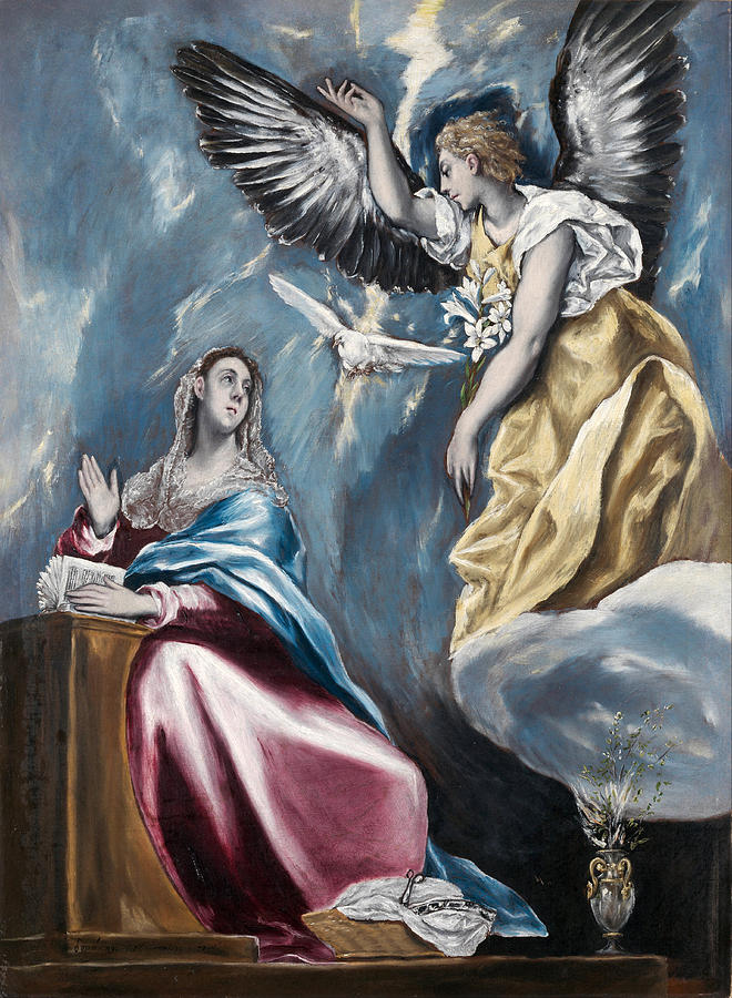 The Annunciation #4 Painting by El Greco