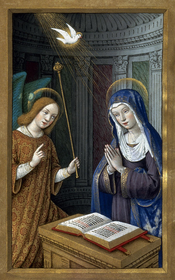 The Annunciation #4 Painting by Granger