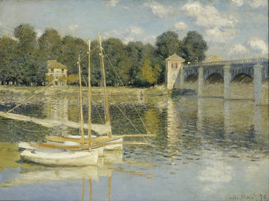 The Argenteuil Bridge #4 Painting by Claude Monet