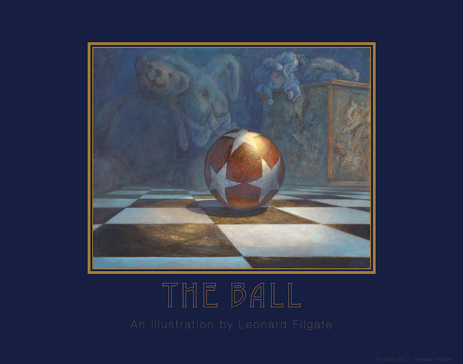 Toy Painting - The Ball by Leonard Filgate