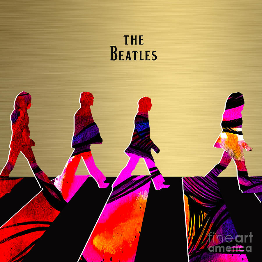 The Beatles Gold Series #4 Mixed Media by Marvin Blaine