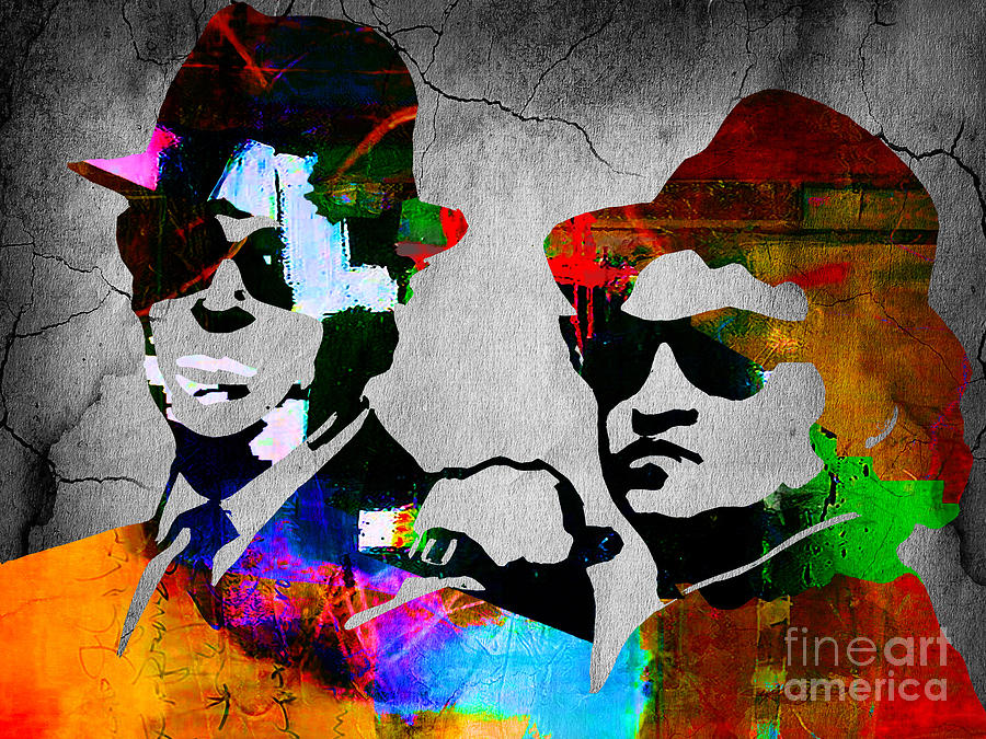 The Blues Brothers Mixed Media - The Blues Brothers #4 by Marvin Blaine