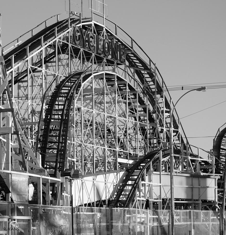 THE CYCLONE in BLACK AND WHITE Photograph by Rob Hans - Fine Art America