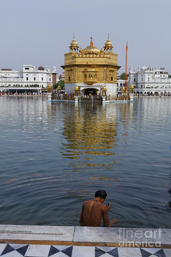 Architecture Photograph - The Golden Temple at Amritsar India #4 by Robert Preston
