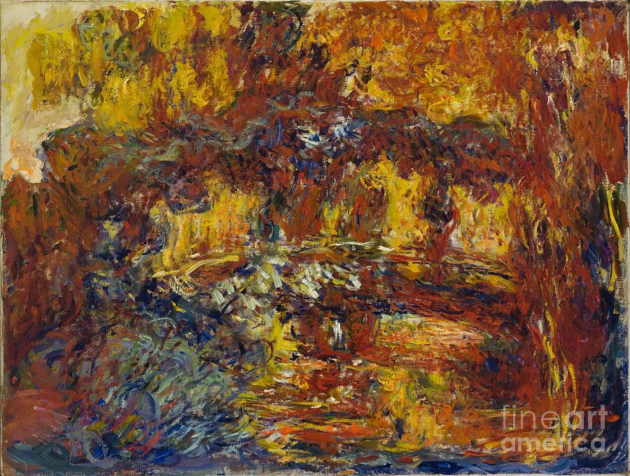 Claude Monet Painting - The Japanese Footbridge #4 by Claude Monet