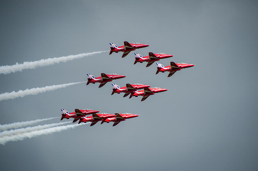 The Red Arrows #4 Photograph by Gary Eason