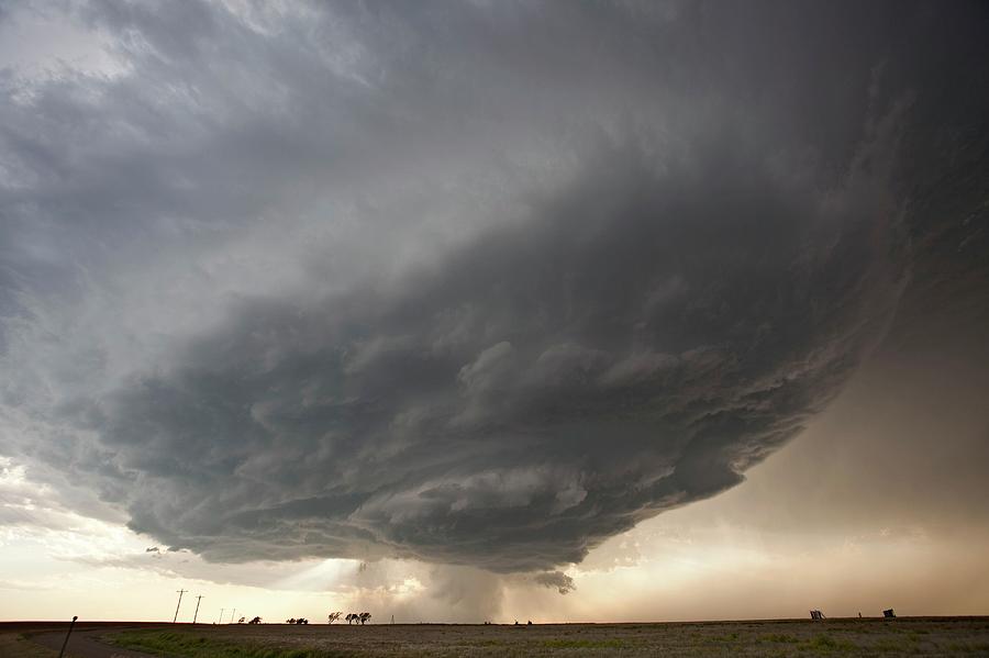 Tornadic Supercell Thunderstorm Photograph By Roger Hill Science Photo Library Fine Art America